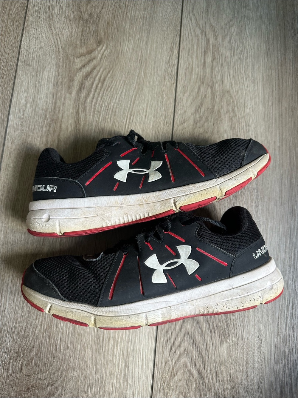 Under Armour Black and Red Men's Training Sneakers